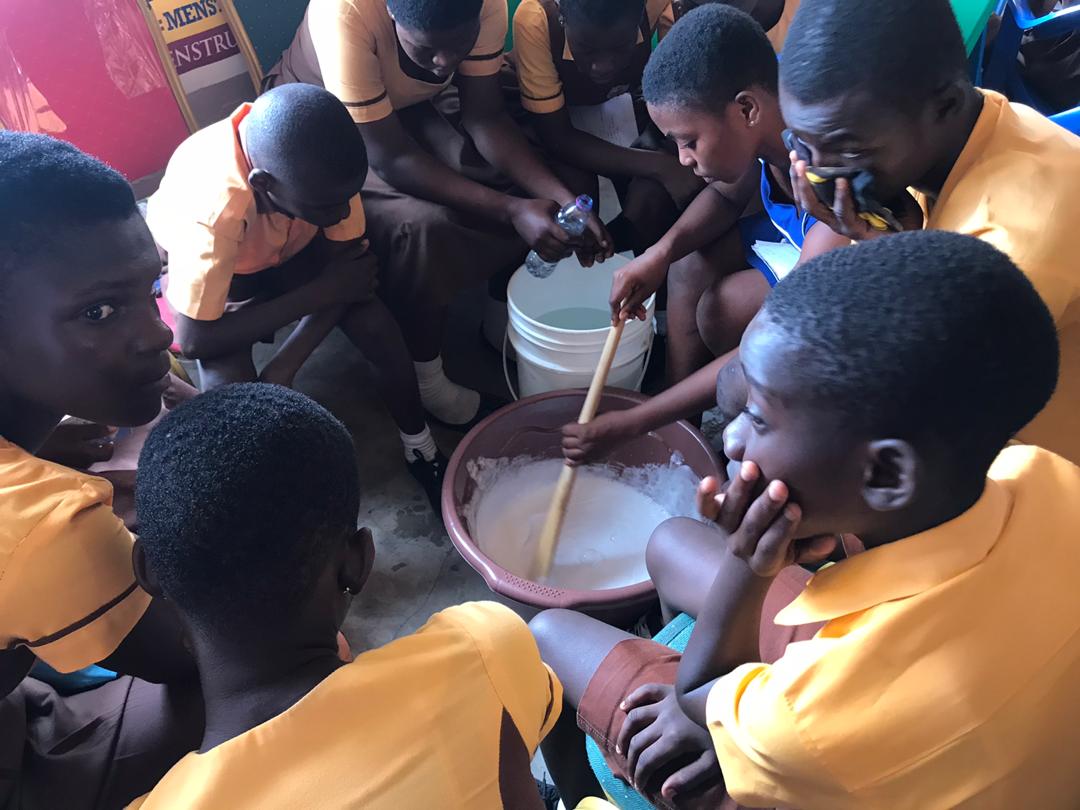 Top down view of walnut card tray with embedded magnets and card groove.
